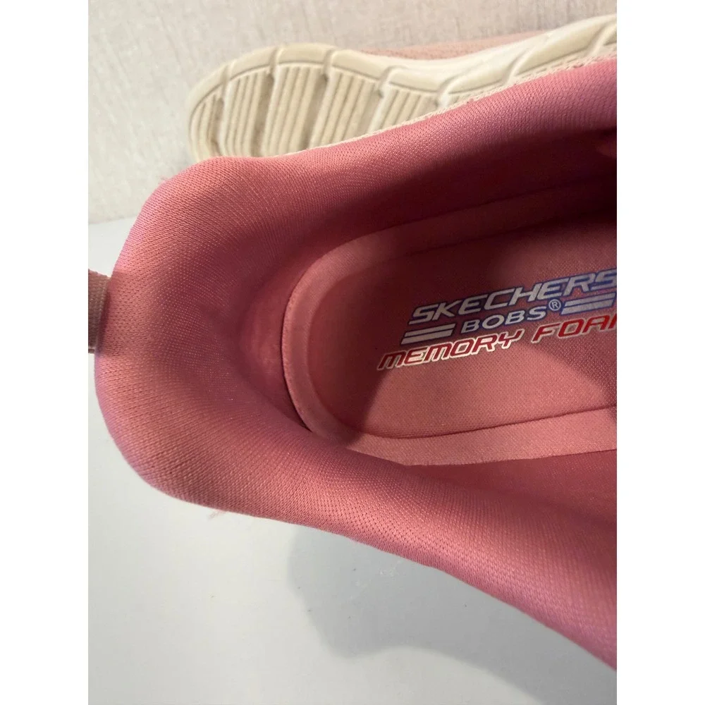 Skechers Women's BOBS Sport B Flex - Quick Pivot Sneaker Size 11 Blush Pink